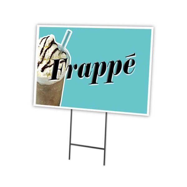 Signmission Frappe Yard Sign & Stake outdoor plastic coroplast window, C-1216 Frappe C-1216 Frappe - main